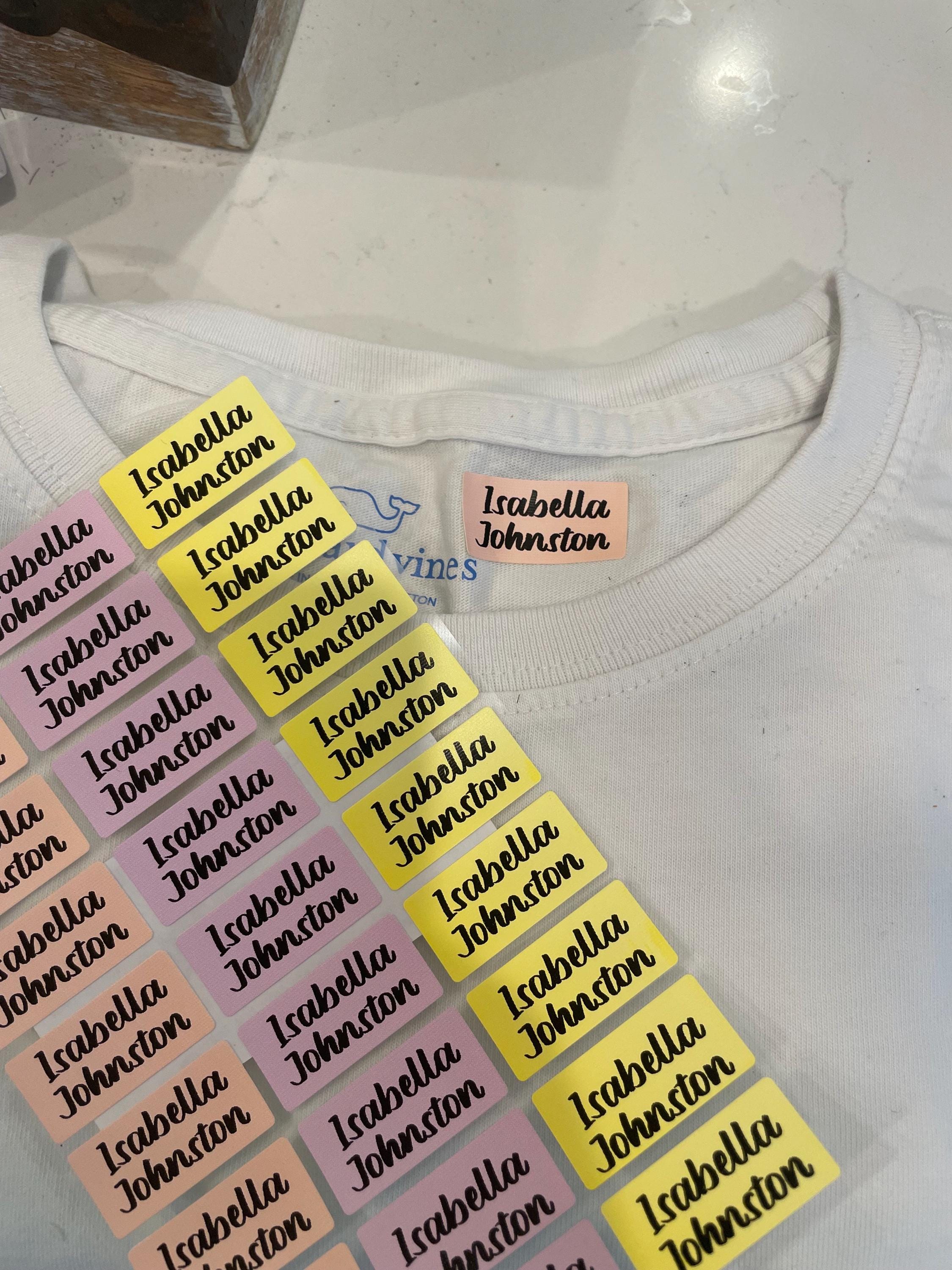Iron On 24 Medium Color Clothing Labels
