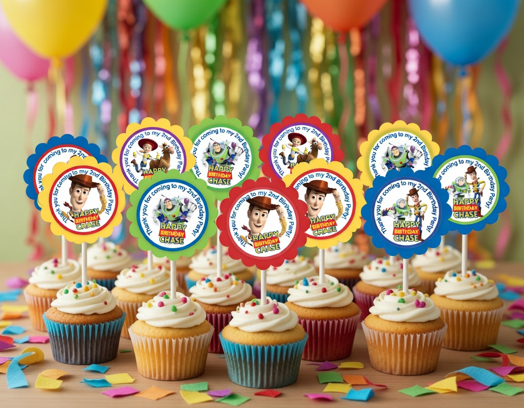 Party Cupcake Toy Story Topper Decoration boy Designs