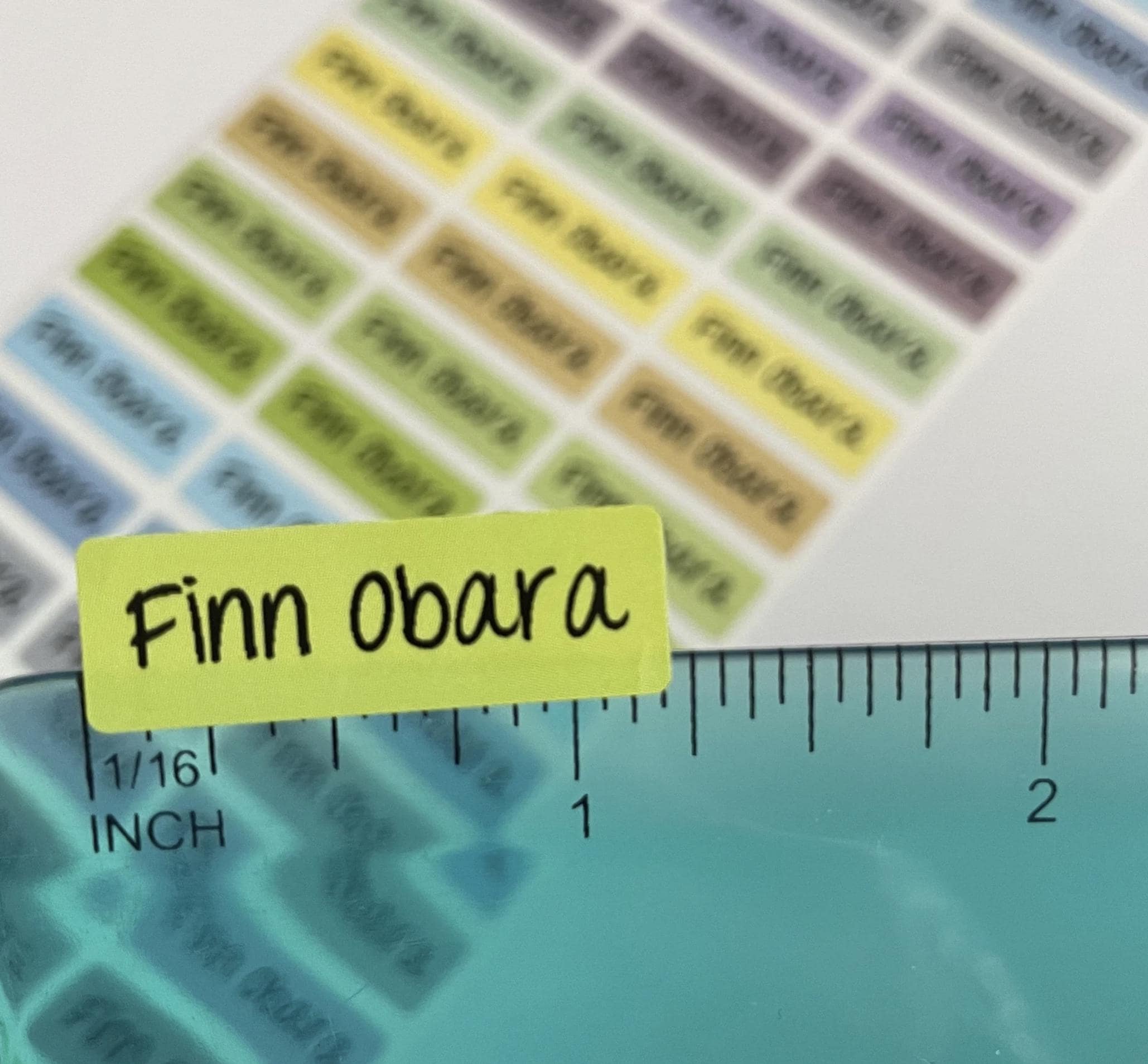 Colorful Personalized Name Waterproof Kids Labels