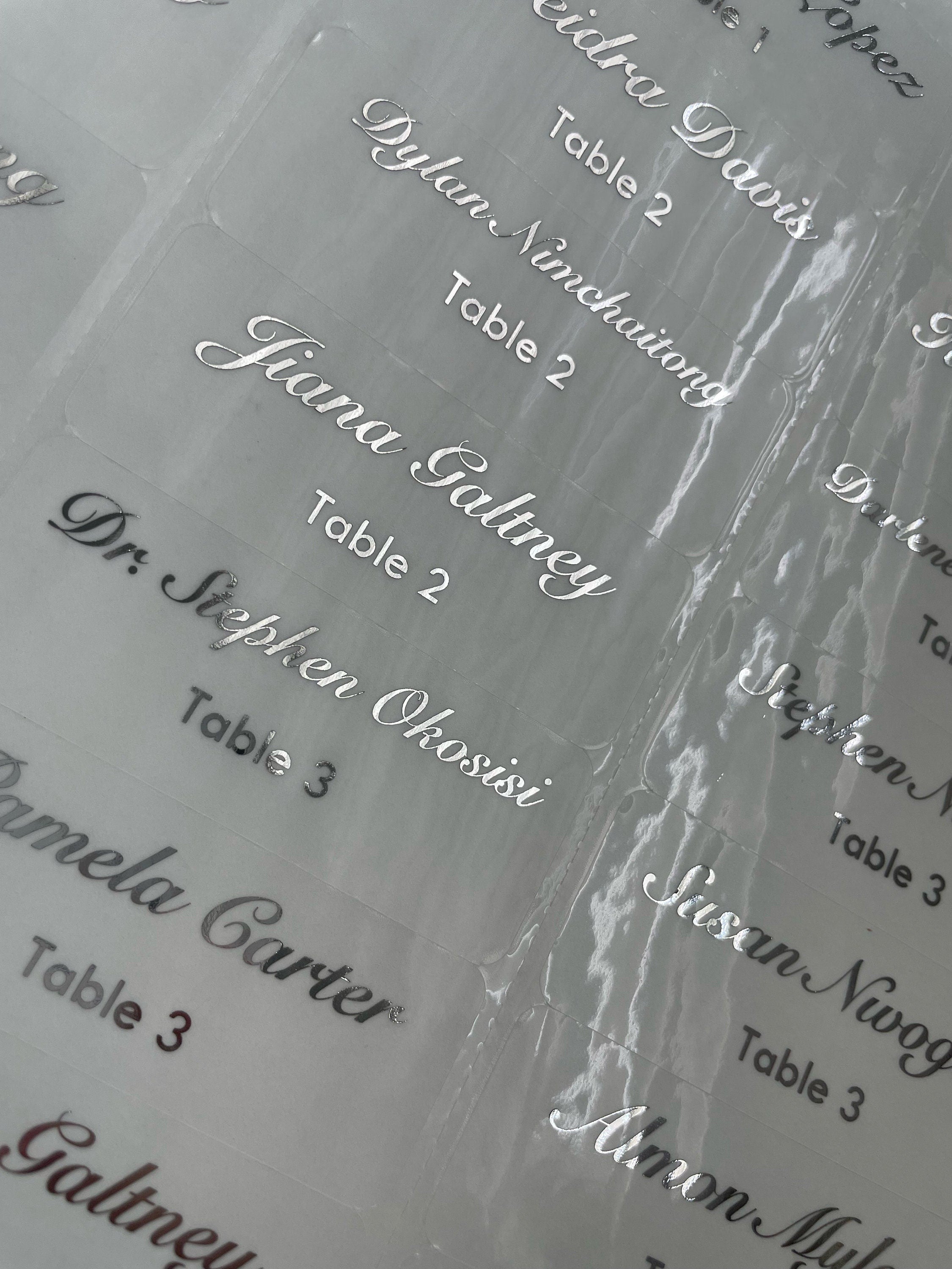 Wedding Guest Address or return address Foil Labels