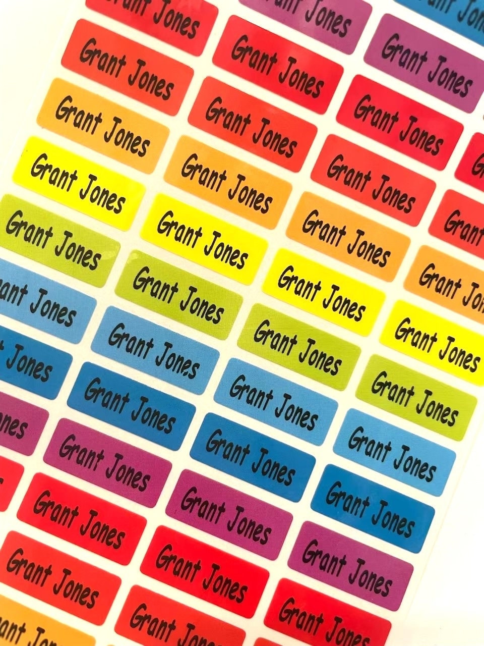 Colors Waterproof School Stickers