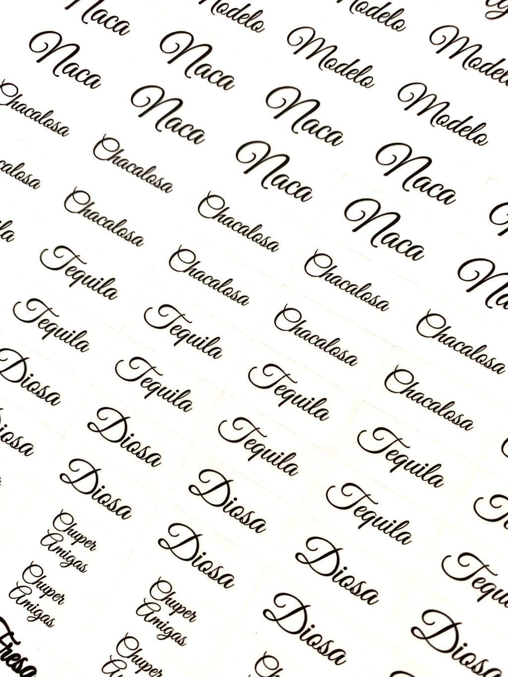 Lipgloss Custom name Stickers: Clear Rectangle personalized lash name Labels