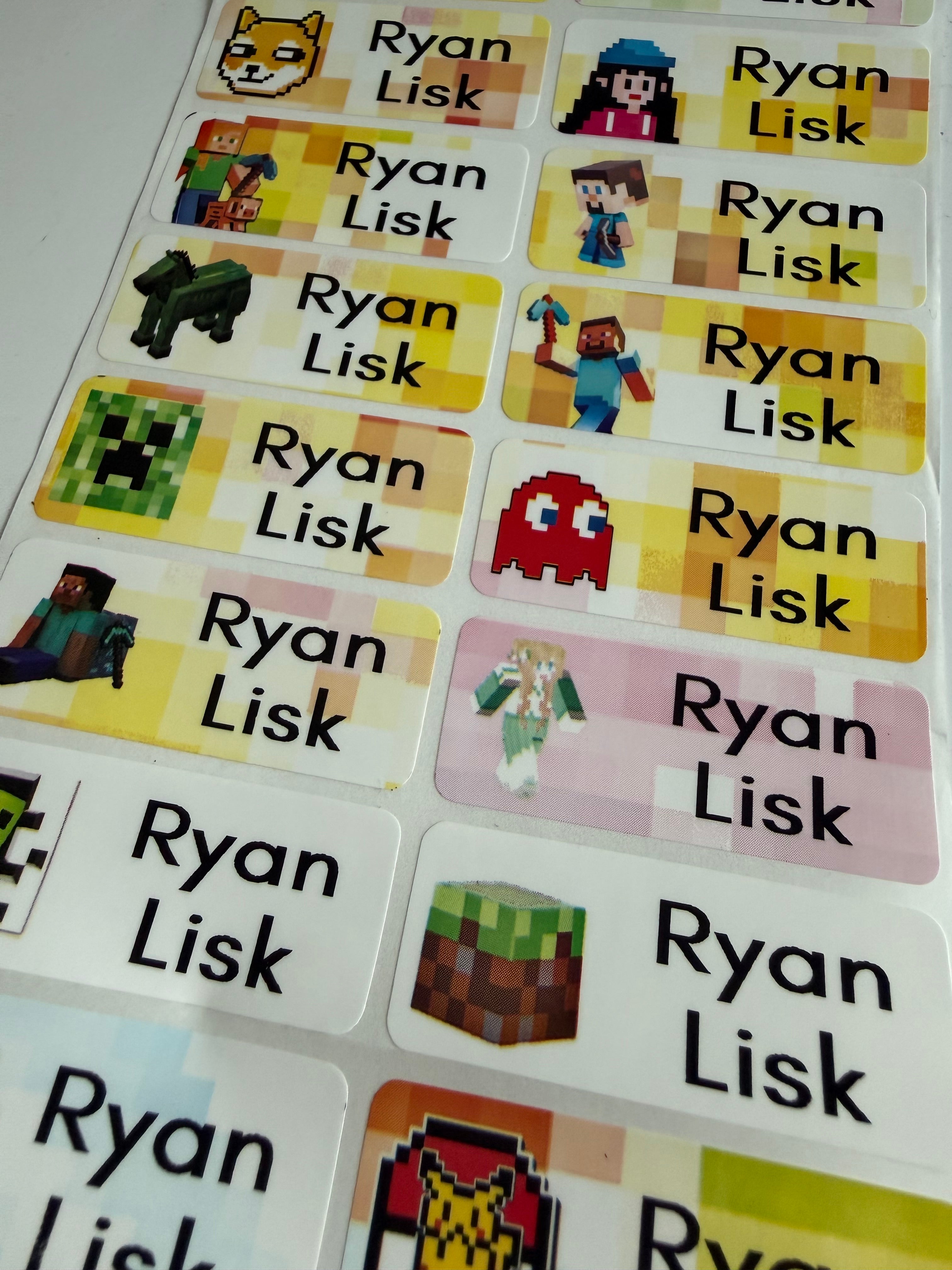 Child Personalized  Kids Name Labels large size