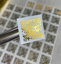 QR Code Stickers: Personalized  Metallic Foil Business & Wedding Labels