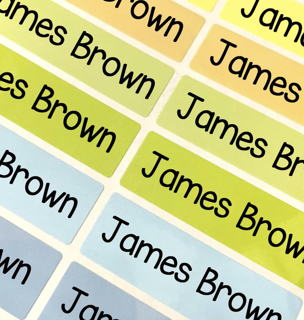 Colorful Personalized Name Waterproof Kids Labels