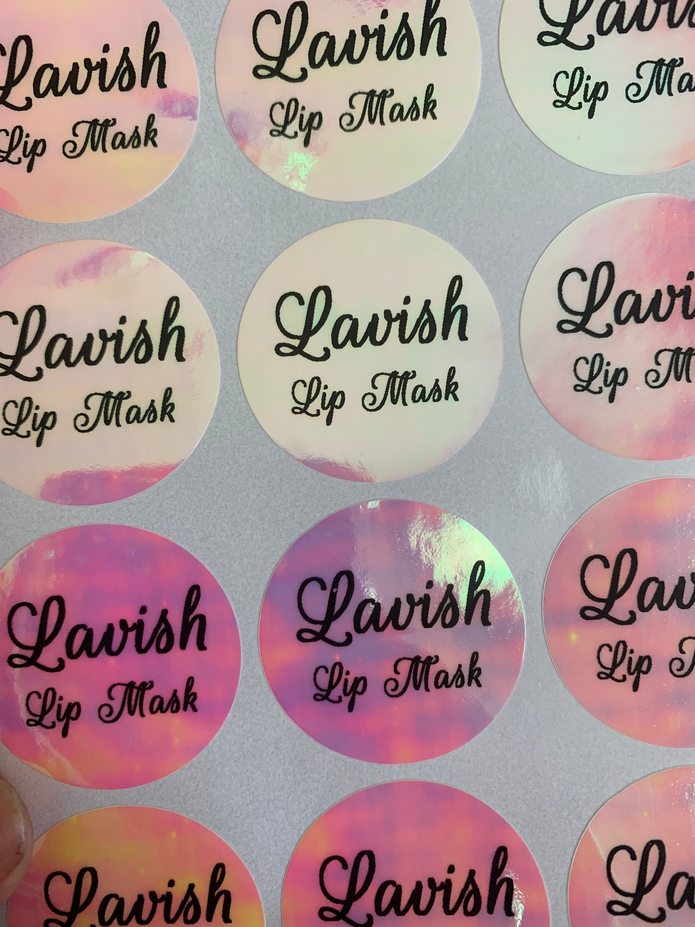 Lip Balm Labels Personalized Round