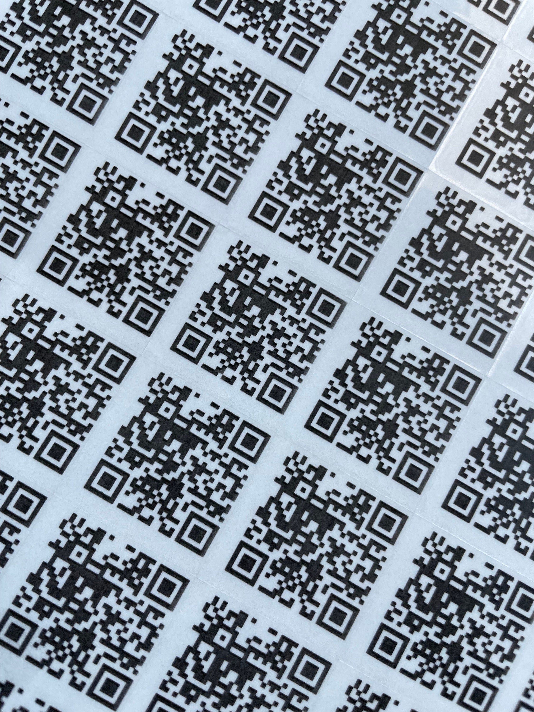 QR Code Stickers: Personalized  Metallic Foil Business & Wedding Labels