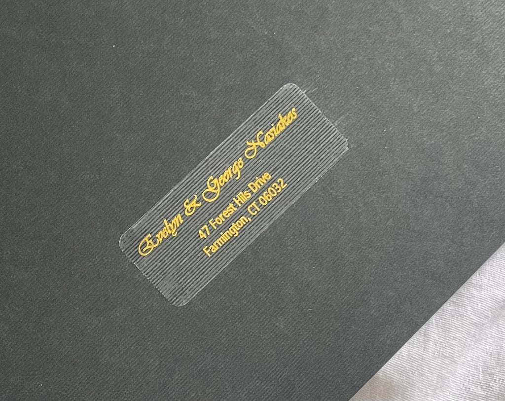 Wedding Guest Address or return address Foil Labels