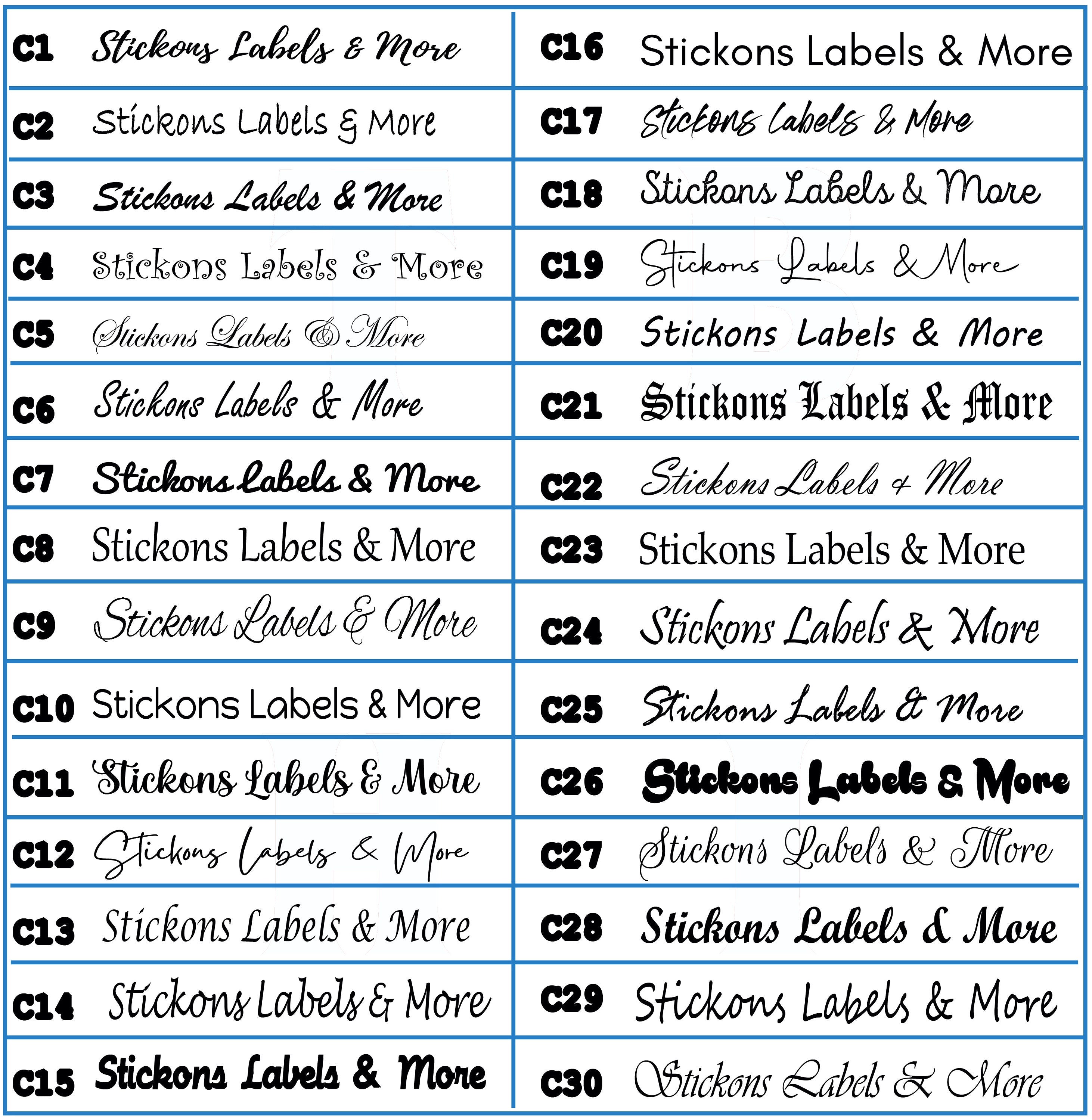 Lipgloss Lash labels Custom makeup Packaging Clear Stickers