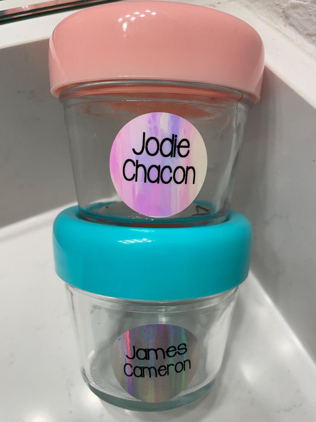 Holographic Name Label: Personalized Waterproof School Stickers