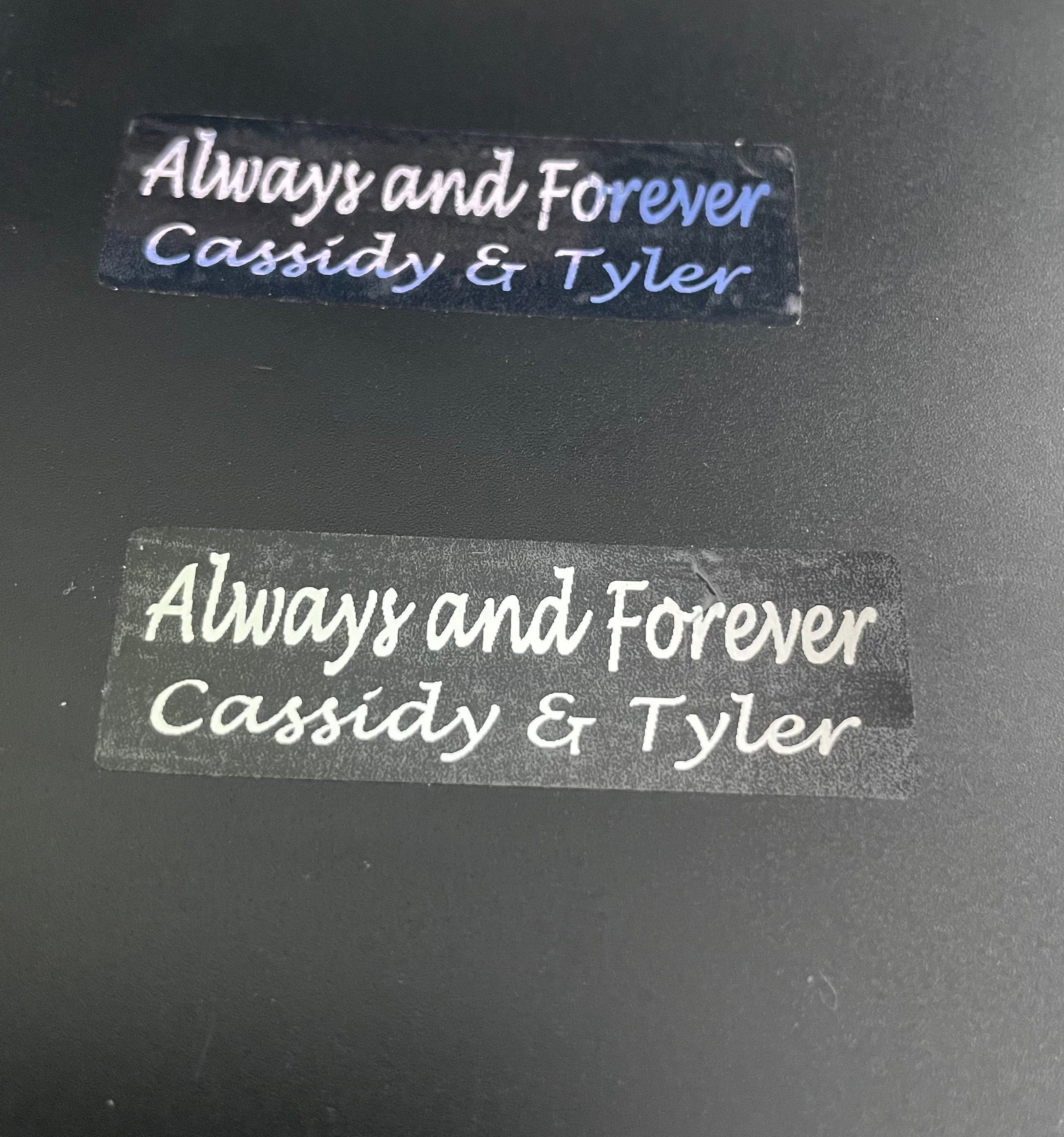 Wedding Personalized Clear Return Address Labels