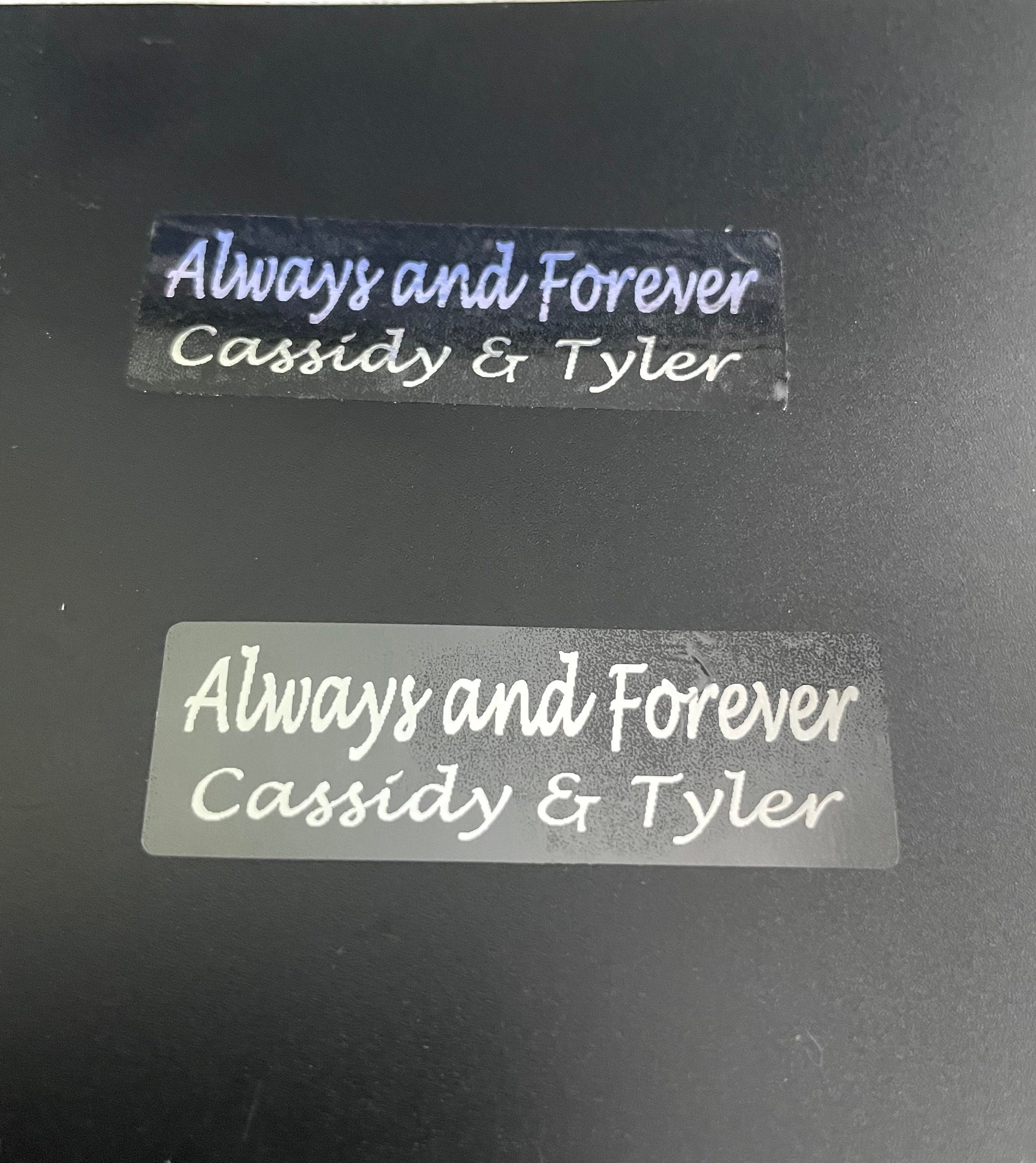 Wedding Table Place Card Name Stickers with Table Number