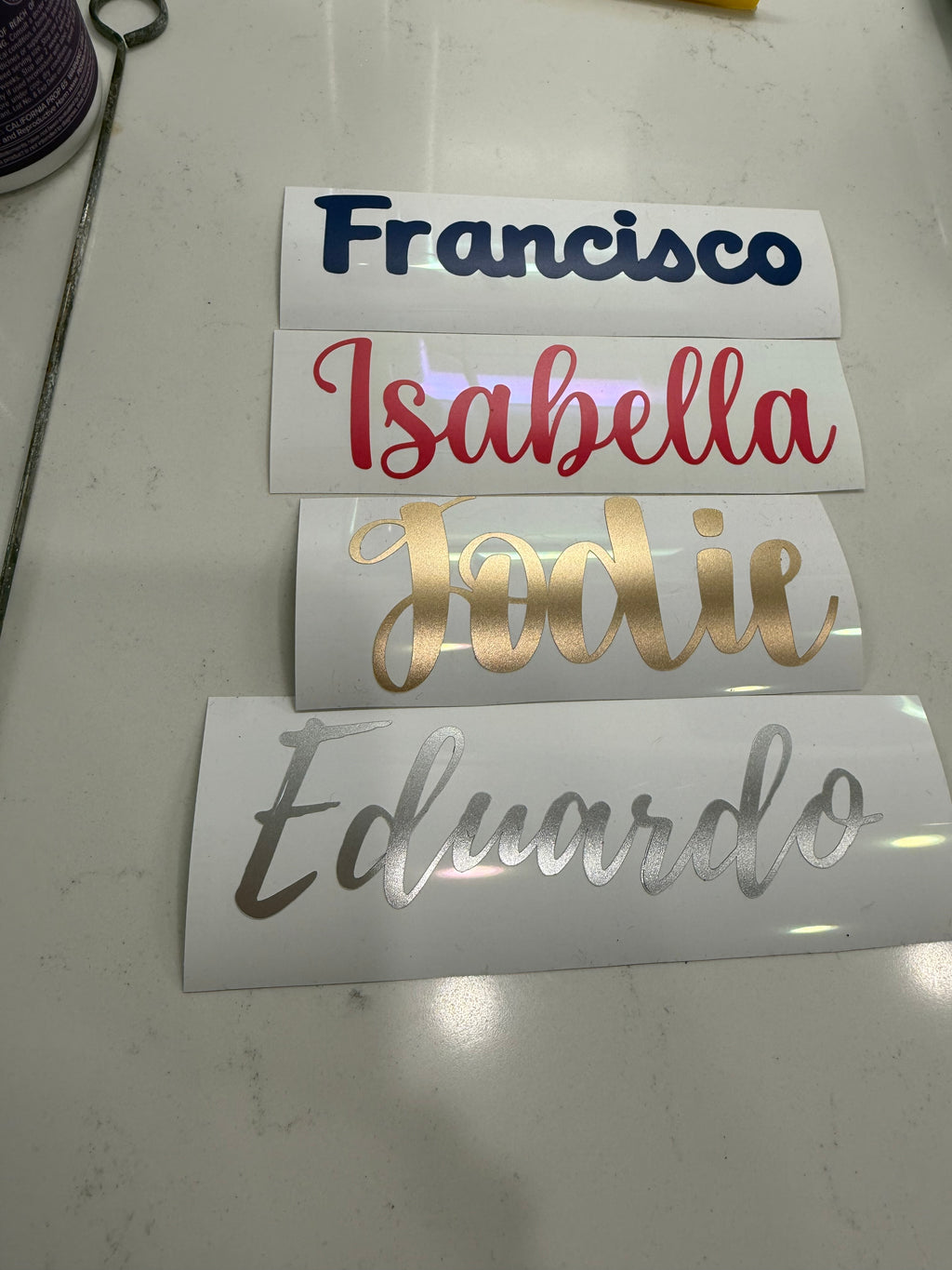 Custom Text Vinyl Decal: Personalized Name or Word Decal