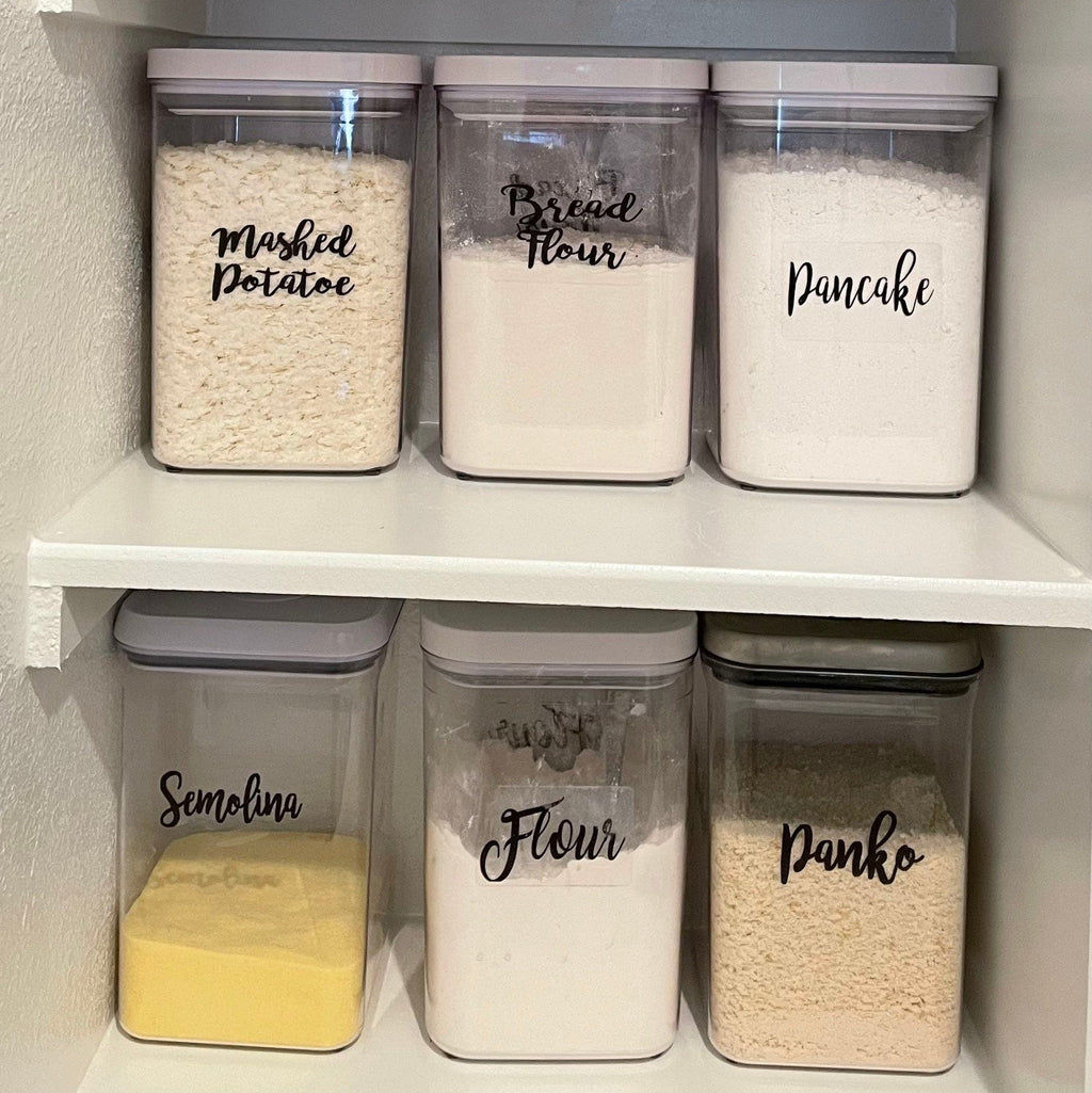 Pantry organizer 3.5” label container personalized house organizing labels, jar kitchen pantry labels, kitchen organization, waterproof custom labels storage