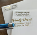 Wedding Personalized Clear Return Address Labels
