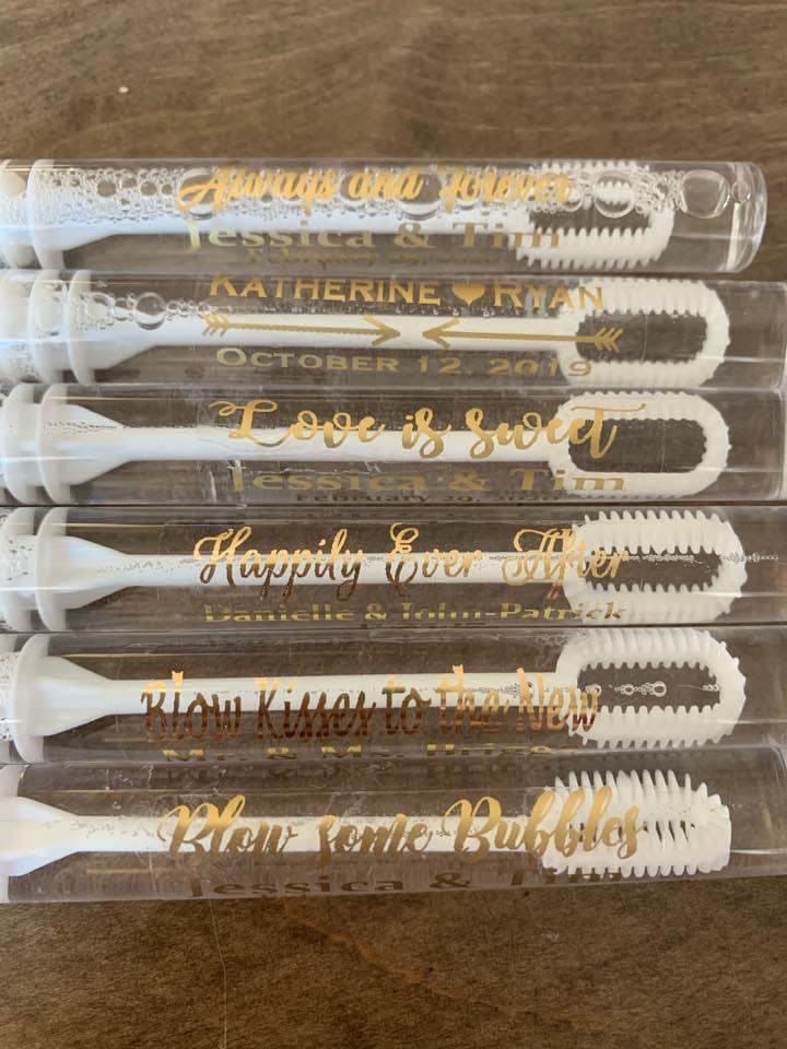 Wedding Personalized Bubble Labels: Foil Stickers, Custom wedding Favors