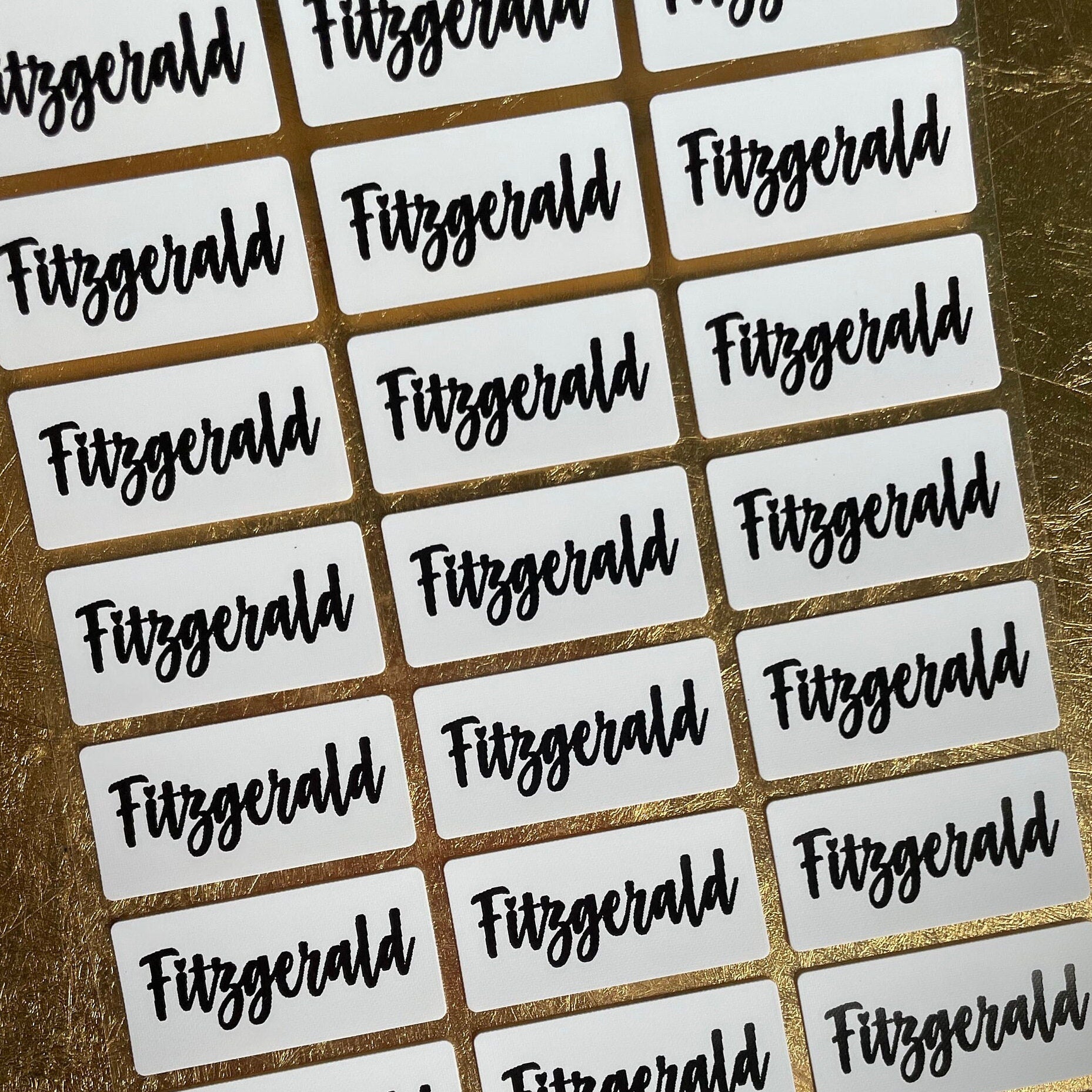 Iron On 24 Medium Clothing Labels