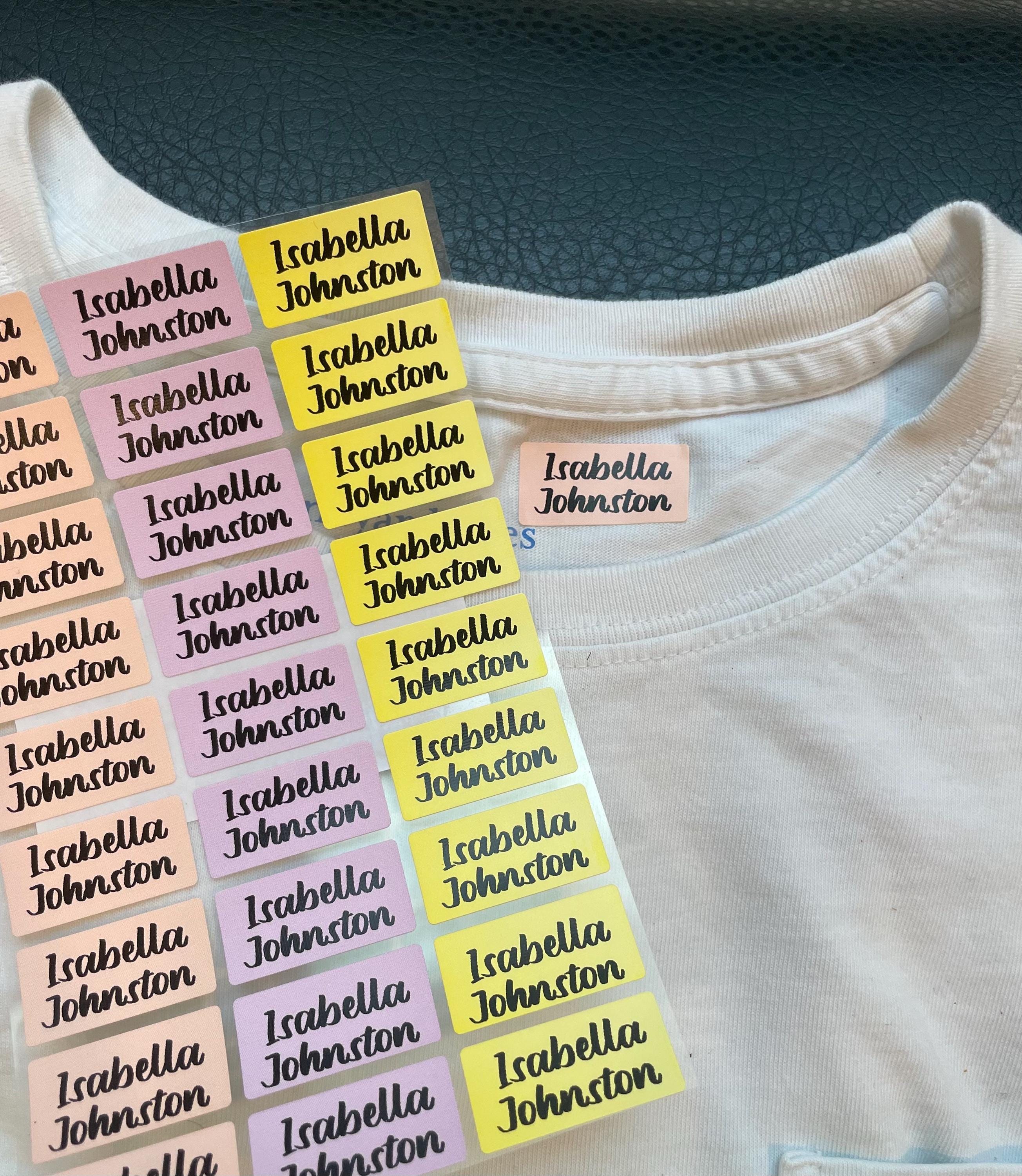 Iron On 24 Medium Color Clothing Labels