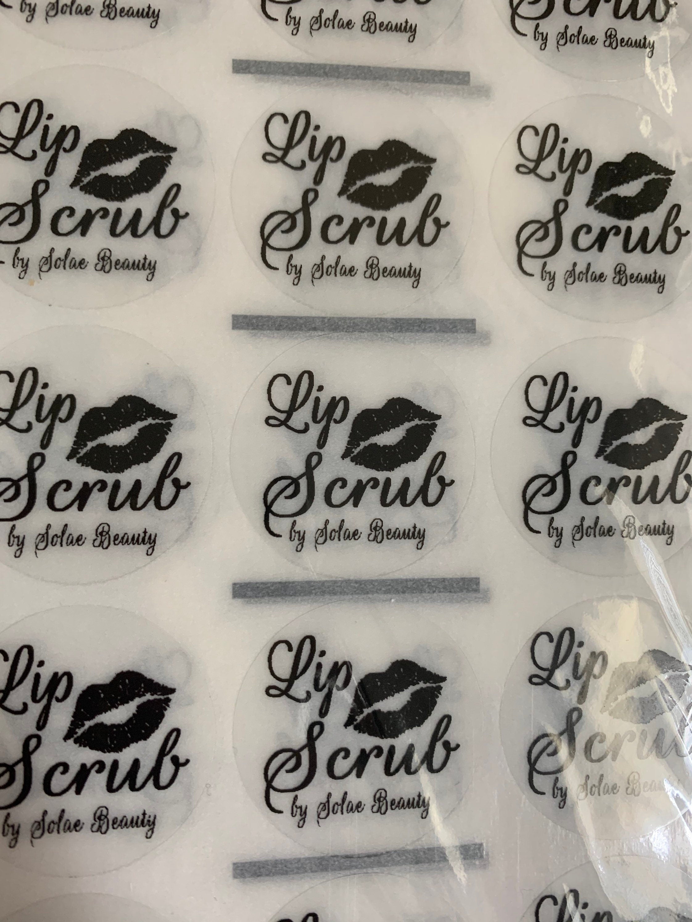 Lip Balm Labels Personalized Round