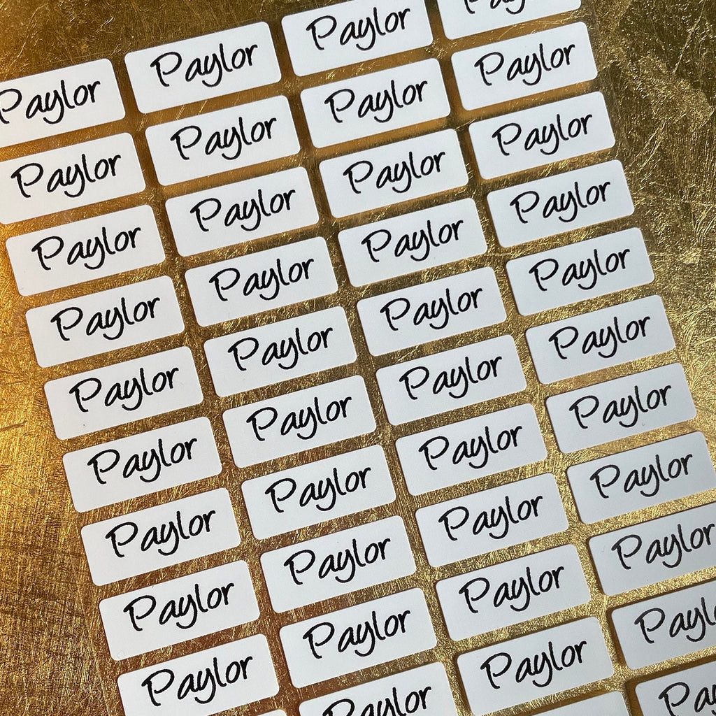 Iron On 48 Small Clothing Labels