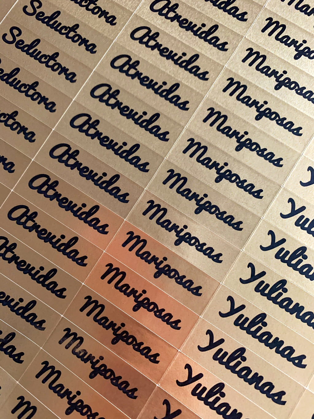 Lipgloss Custom name Stickers: Clear Rectangle personalized lash name Labels