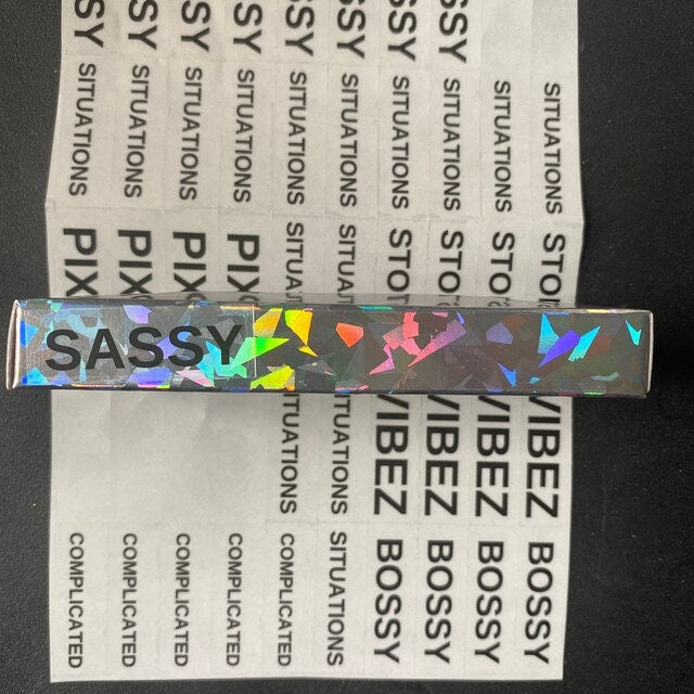 Lipgloss Lash labels Custom makeup Packaging Clear Stickers