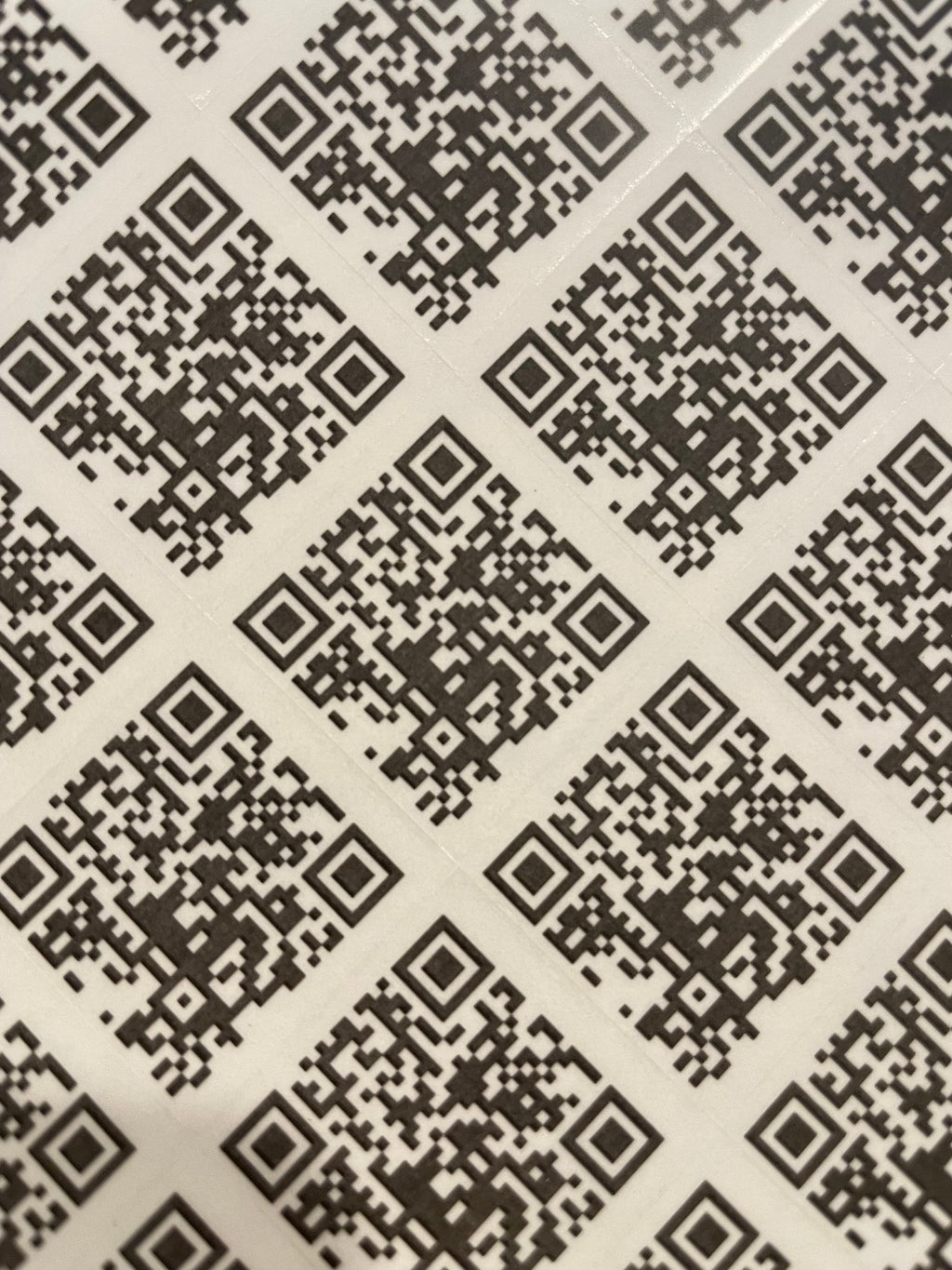 QR Code Stickers: Personalized  Metallic Foil Business & Wedding Labels