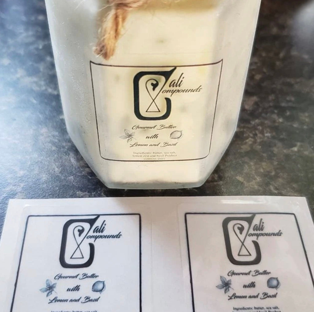 Logo Candle Custom Waterproof Logo Stickers: Jar & Candle Labels