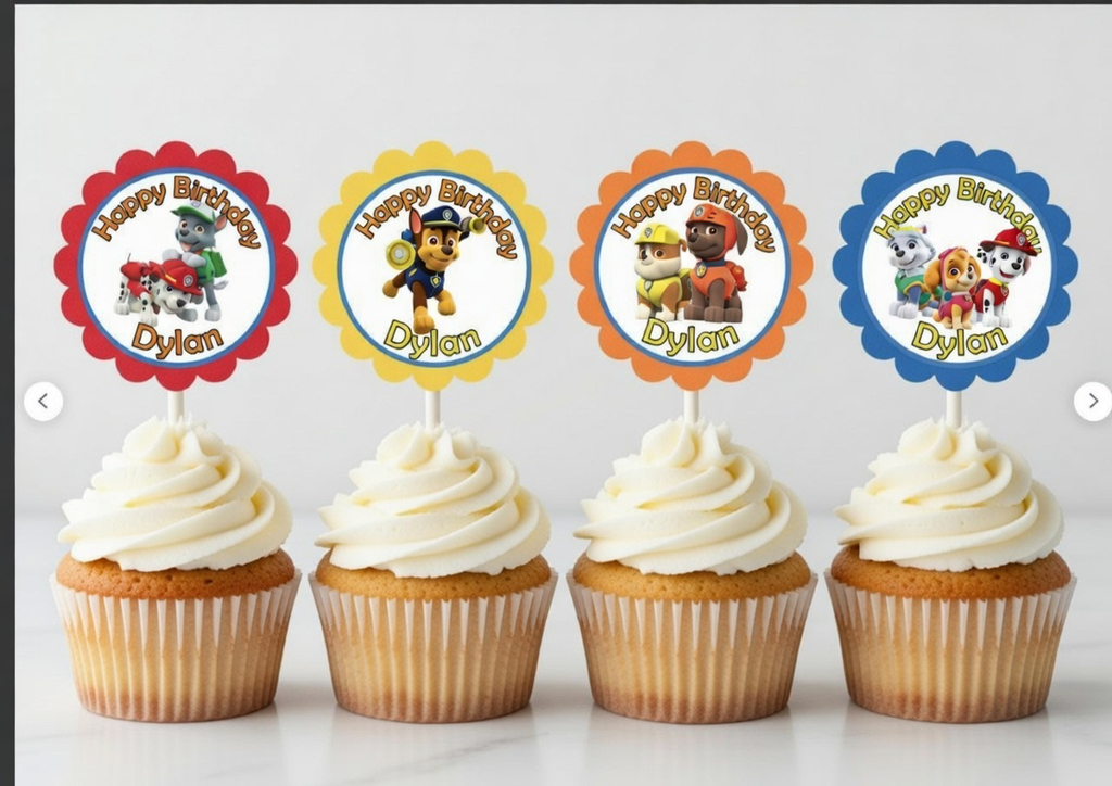 Party Cupcake Topper Decoration Dog