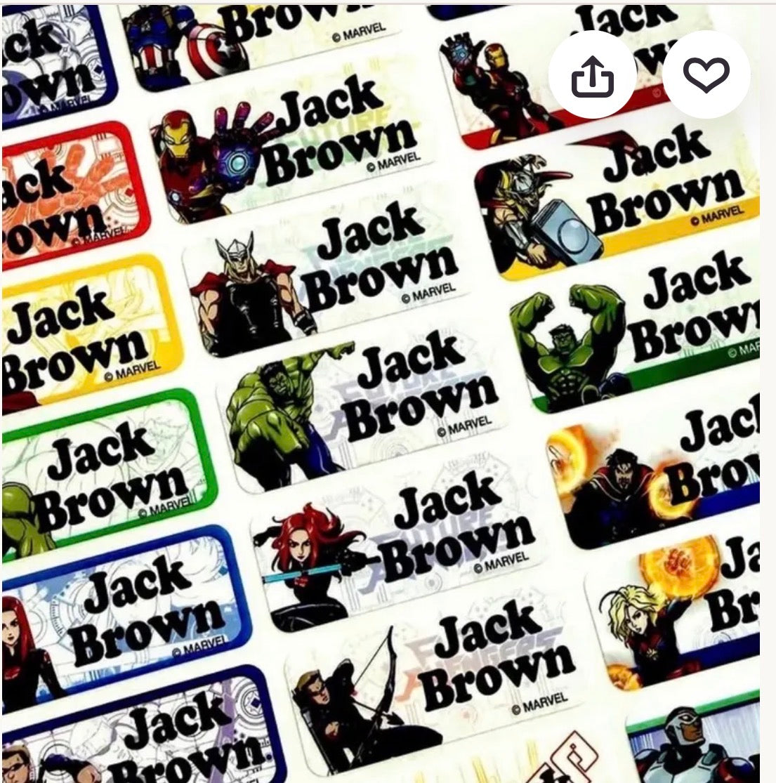 Child Personalized Waterproof Name Labels school labels stickers gift daycare