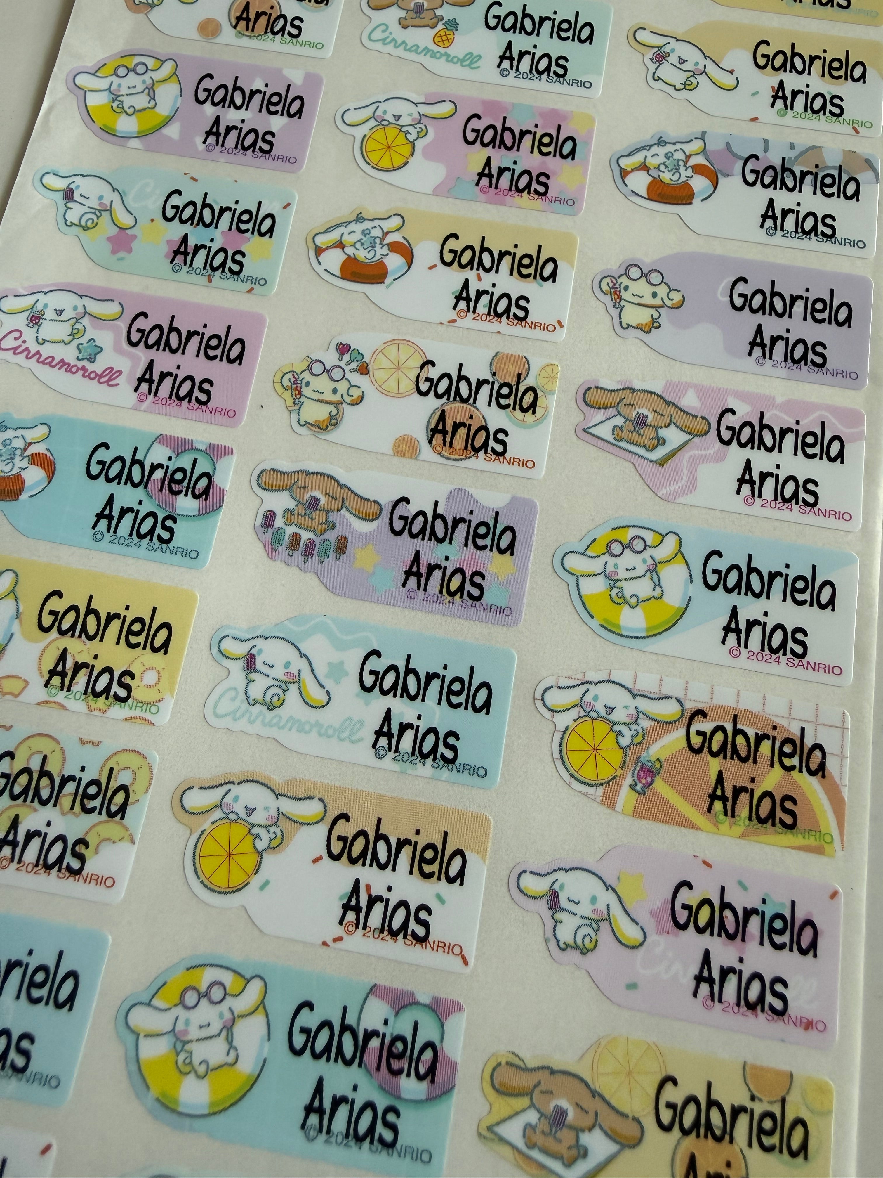 Child Personalized Waterproof Name Labels school labels stickers gift name tag