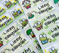 Character Personalized Waterproof stickers Name school Labels large