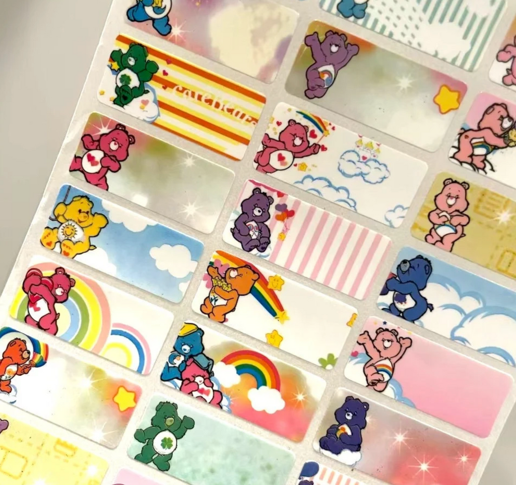 children care Bears Personalized Waterproof Name Labels