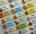 kids Capybara Personalized Waterproof Name Labels