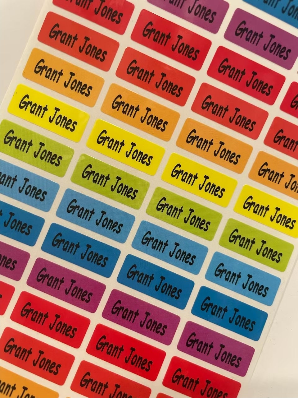 Colors Waterproof School Stickers
