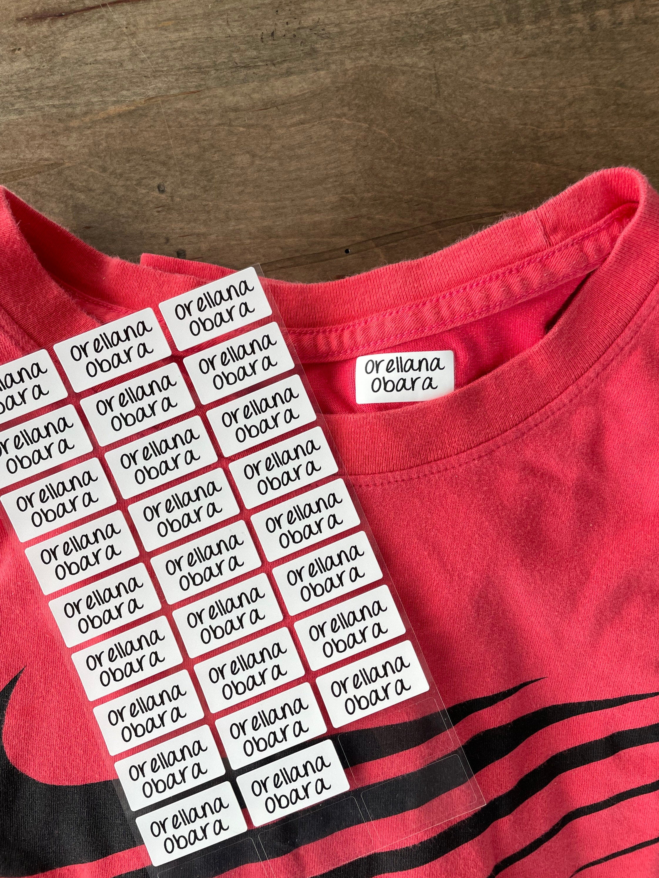 Iron On 24 Medium Clothing Labels