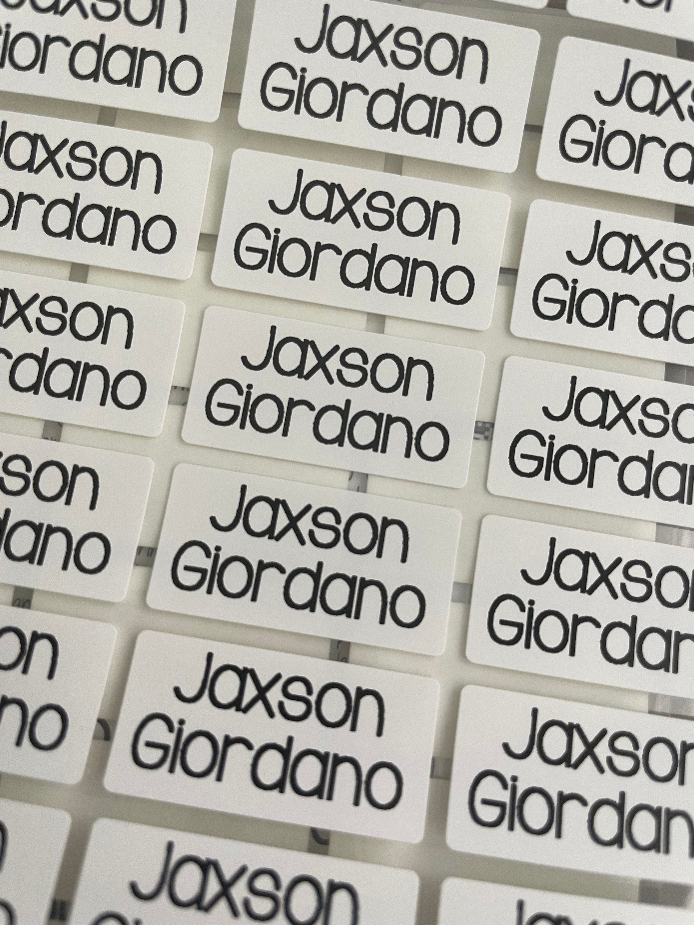 Iron On 24 Medium Clothing Labels