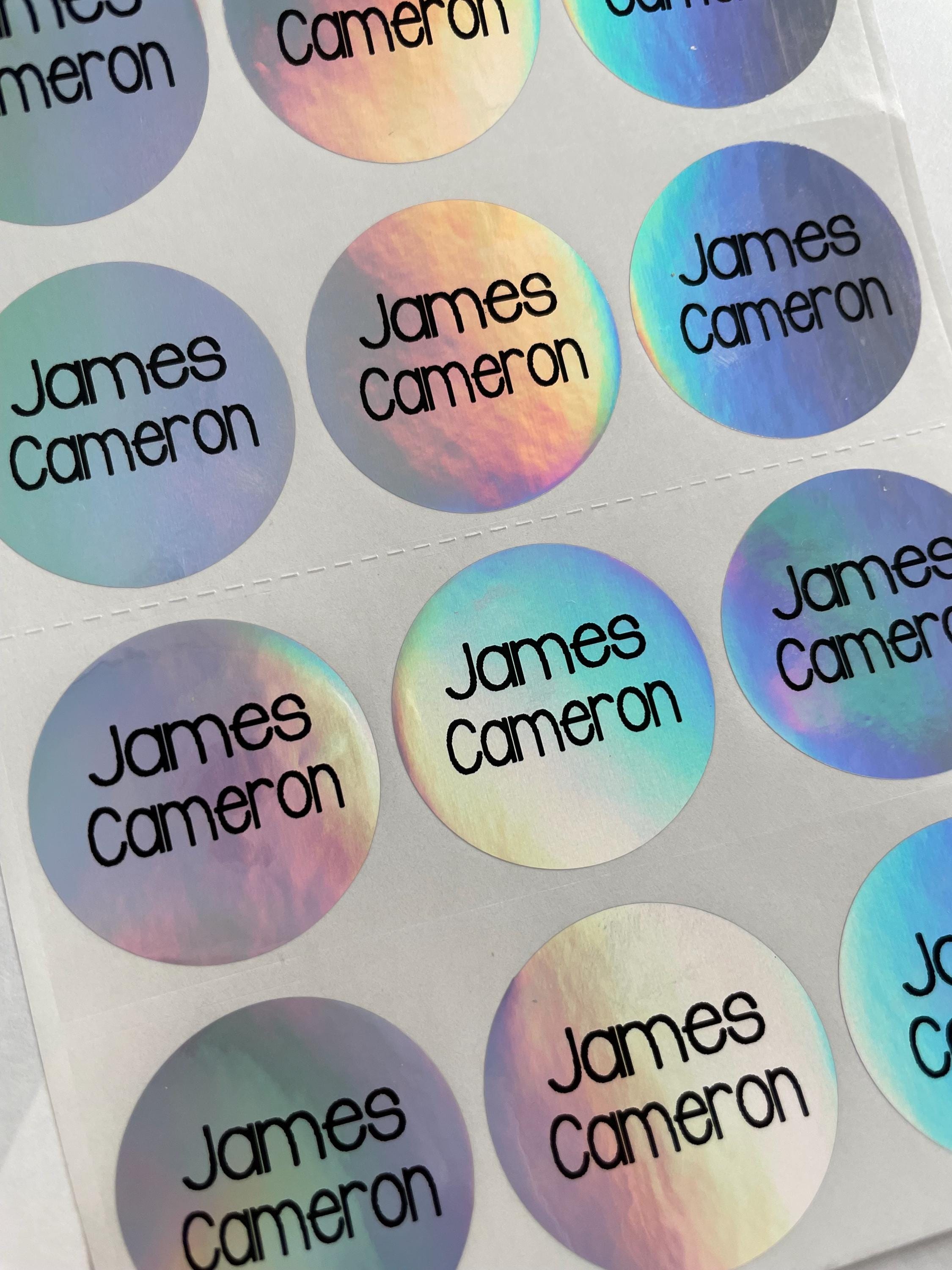 Holographic Name Label: Personalized Waterproof School Stickers