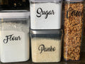 Pantry organizer 3.5” label container personalized house organizing labels, jar kitchen pantry labels, kitchen organization, waterproof custom labels storage