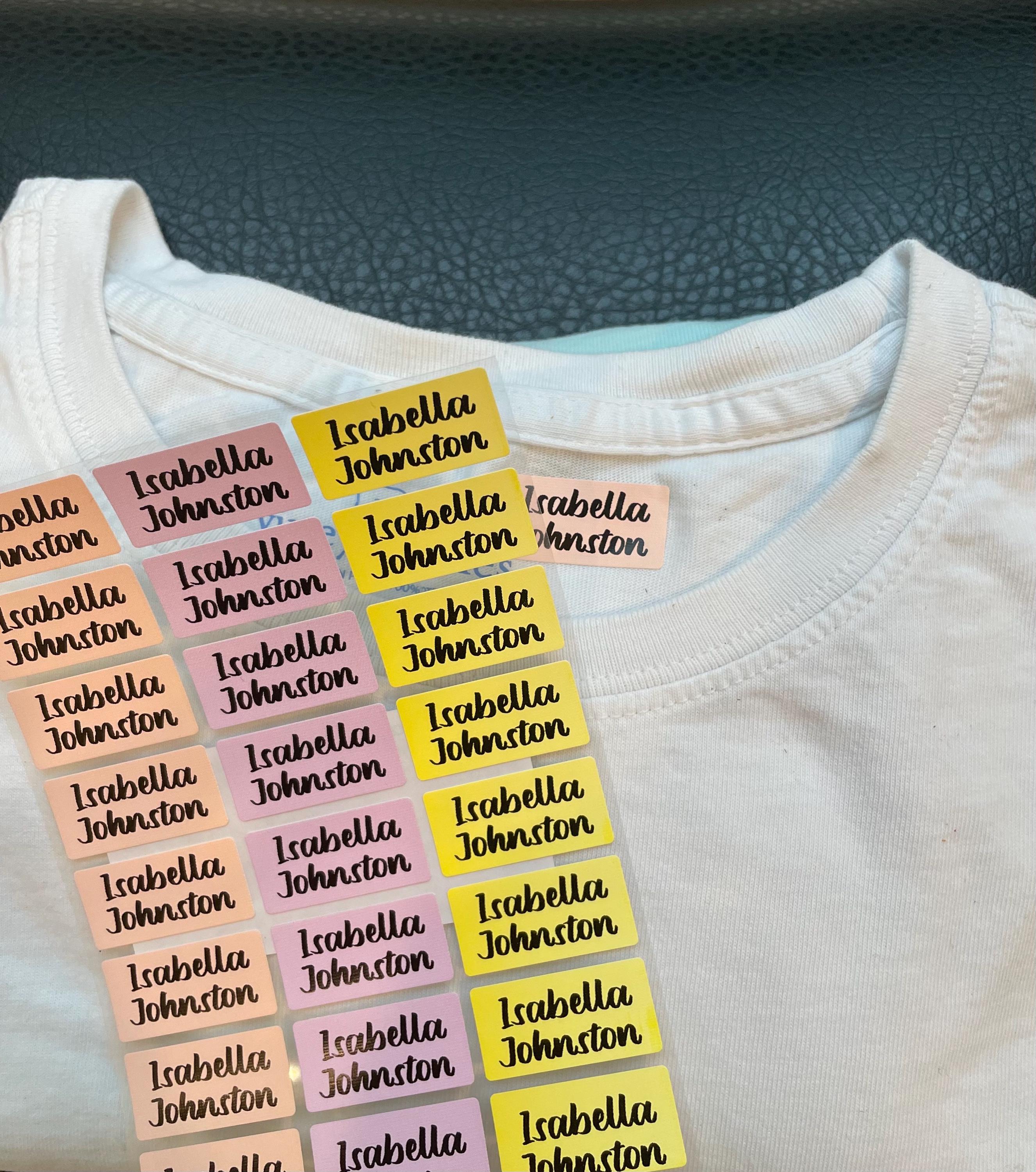 Iron On 24 Medium Color Clothing Labels