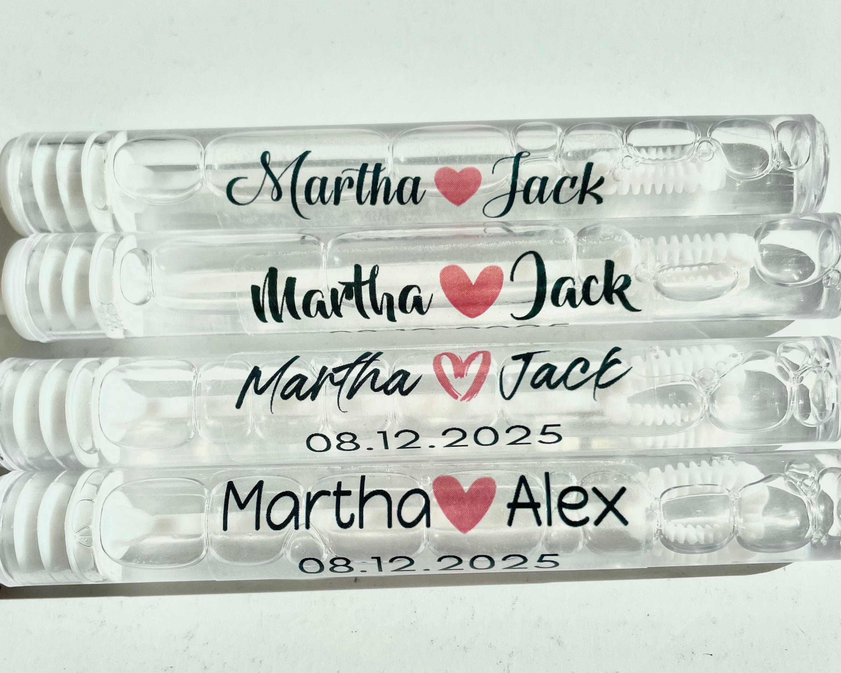 Wedding Personalized Bubble Labels: Foil Stickers, Custom wedding Favors