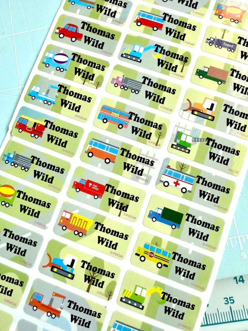 Children Transportation Waterproof Kids Stickers