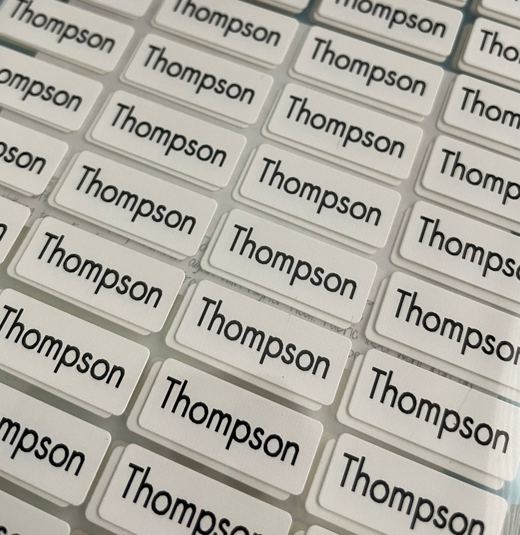 Iron On 48 Small Clothing Labels