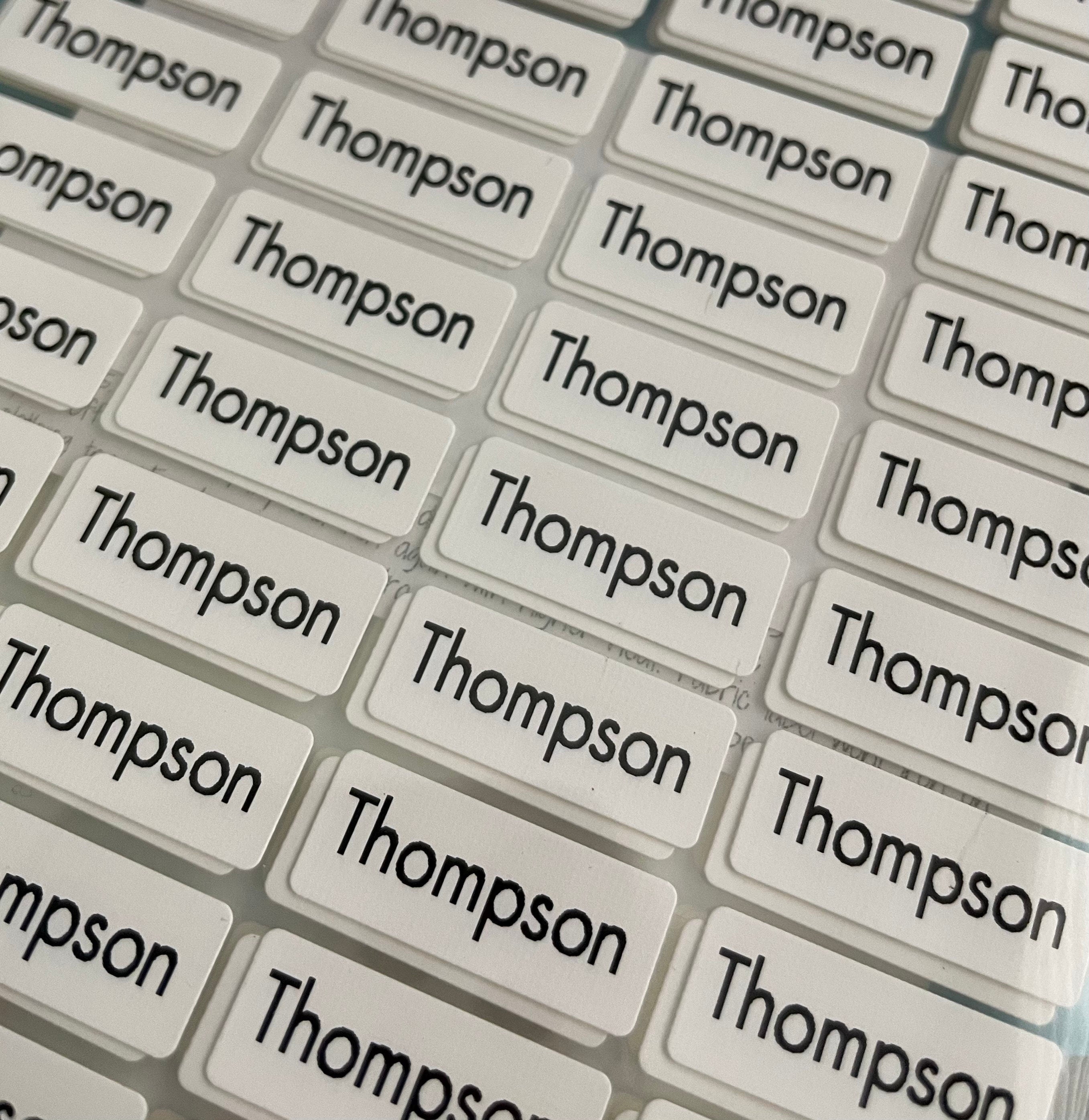 Iron On 48 Small Clothing Labels