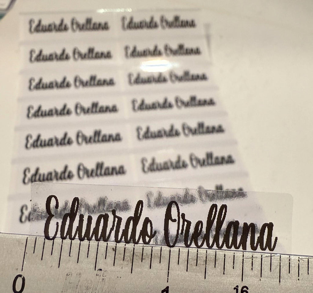 Clear Waterproof  Personalized Name Stickers Labels