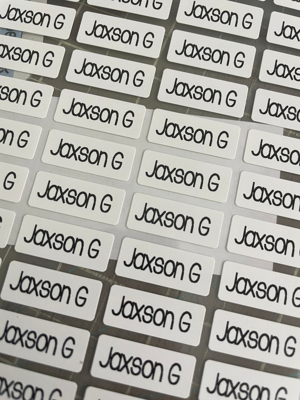 Iron On 48 Small Clothing Labels