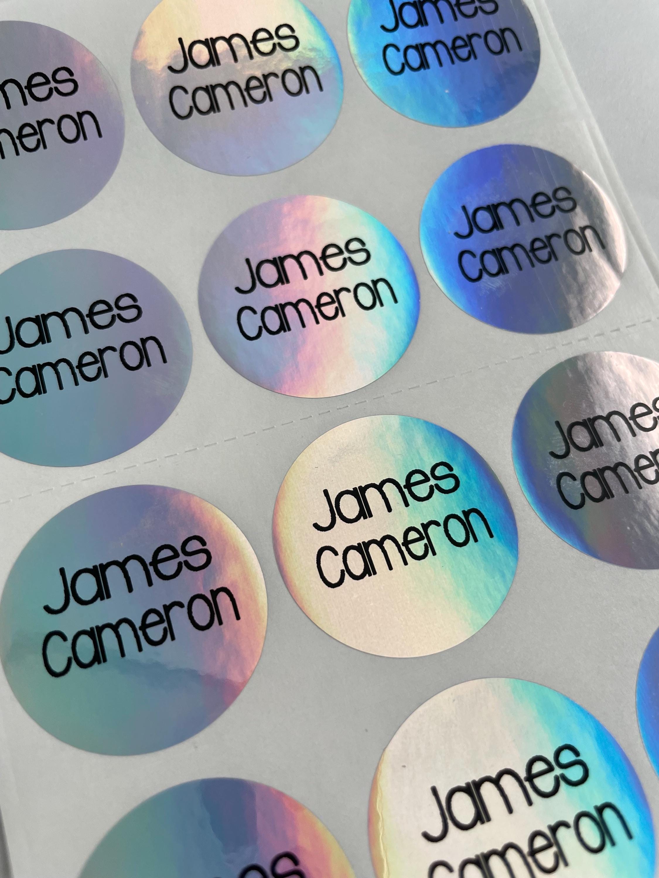 Holographic Name Label: Personalized Waterproof School Stickers