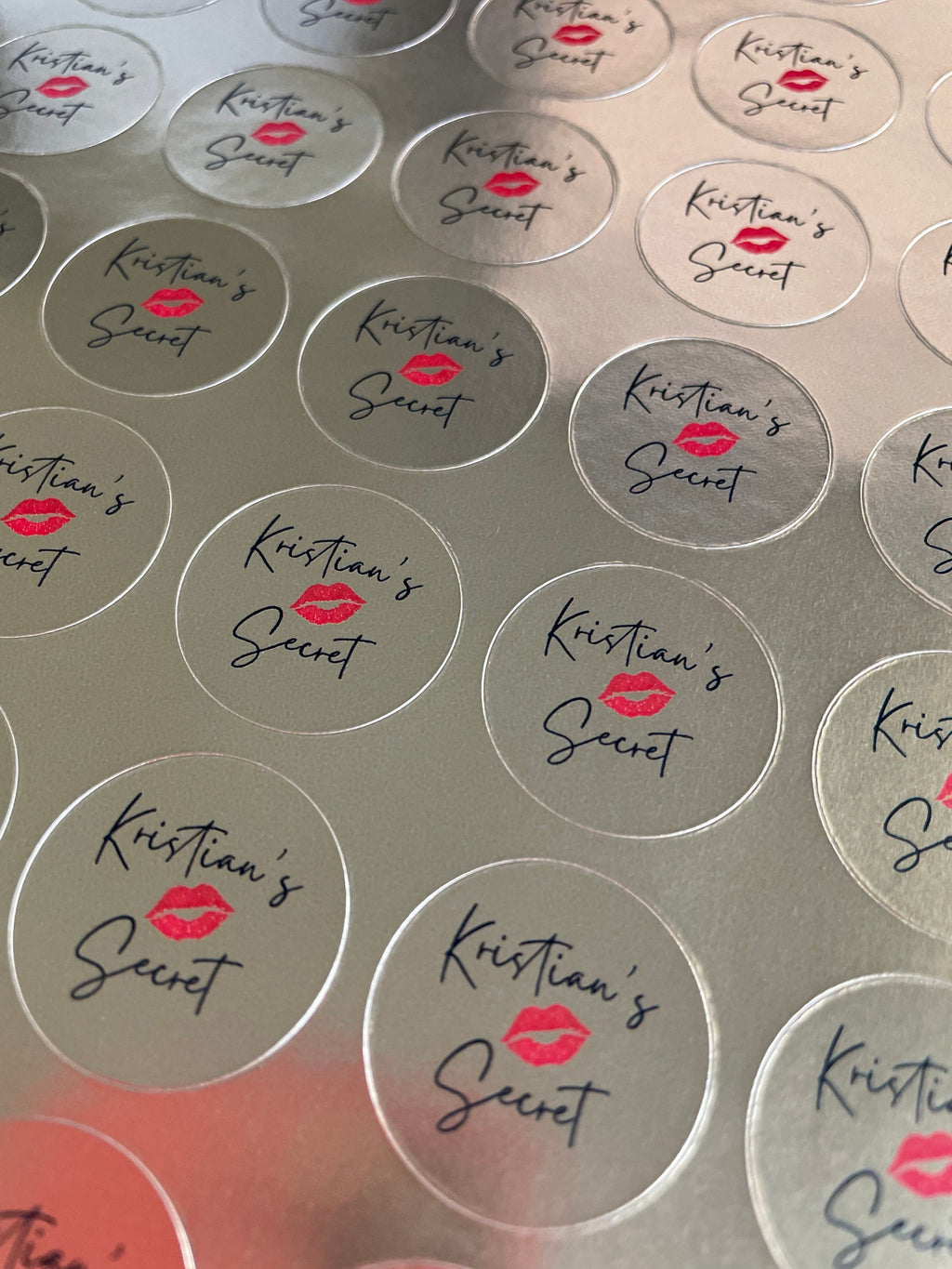 Lipgloss Stickers balm Personalized Clear Round Labels: Custom