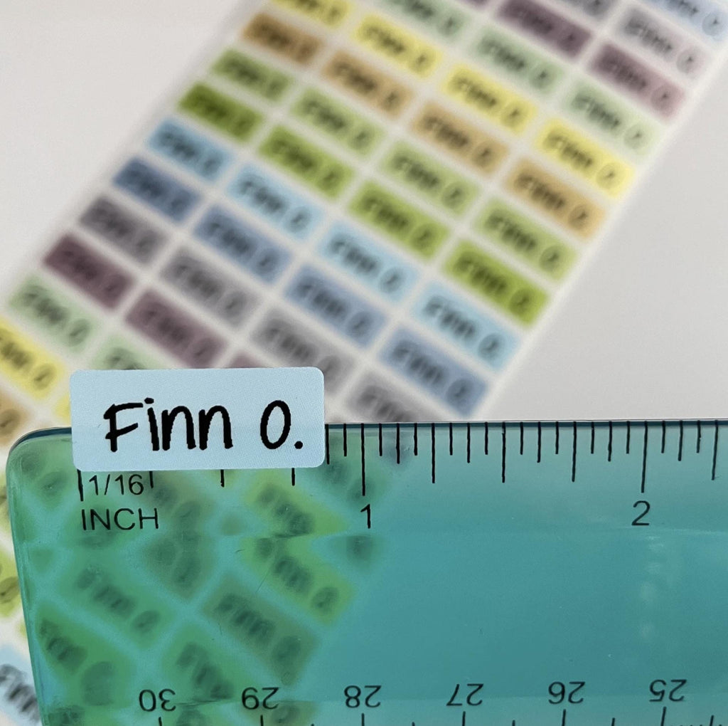 Colorful Personalized Name Waterproof Kids Labels