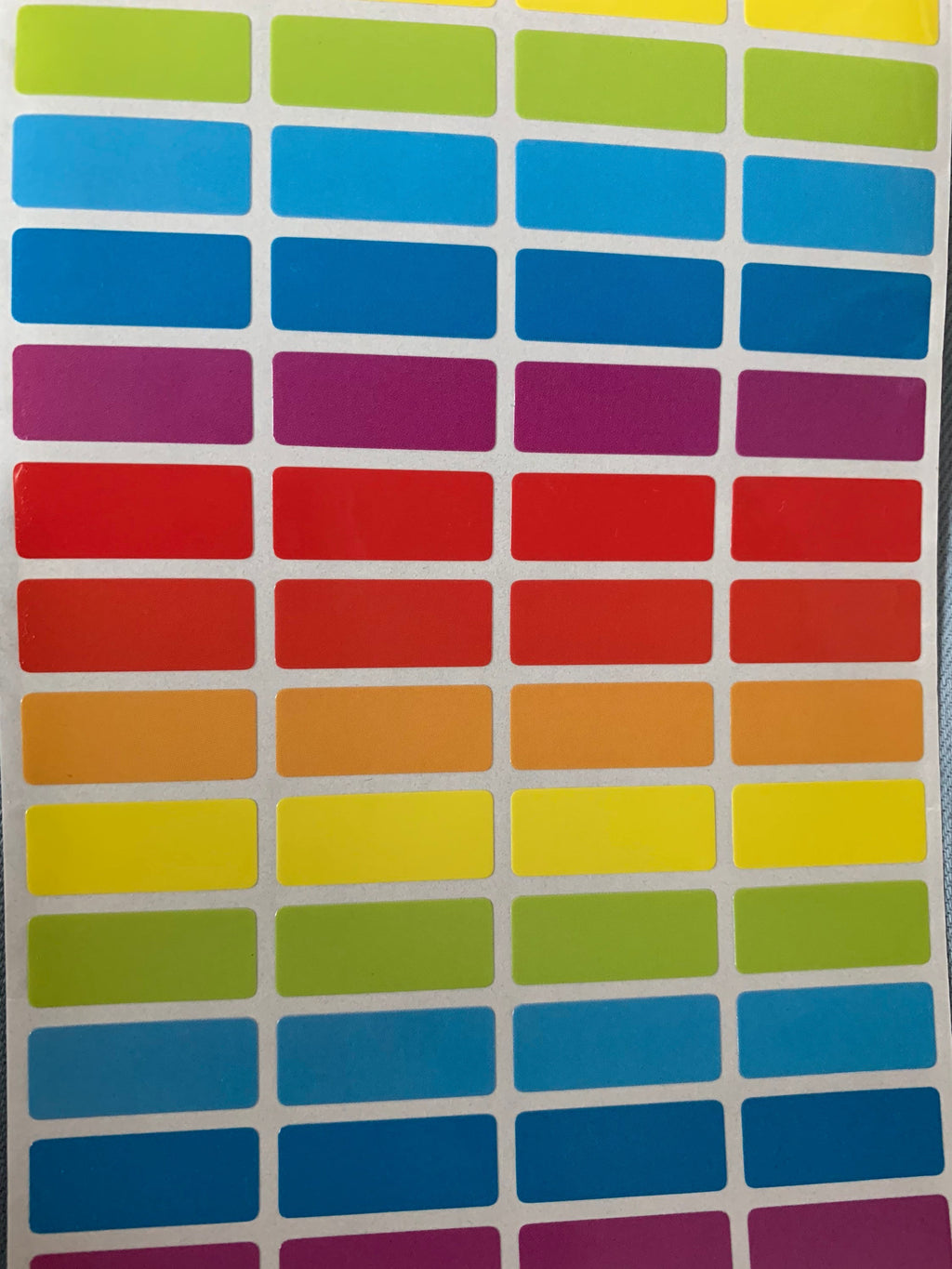 Colors Waterproof School Stickers